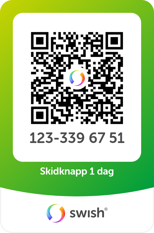 Skidknapp 1 dag vuxen 135 kr 2026.
