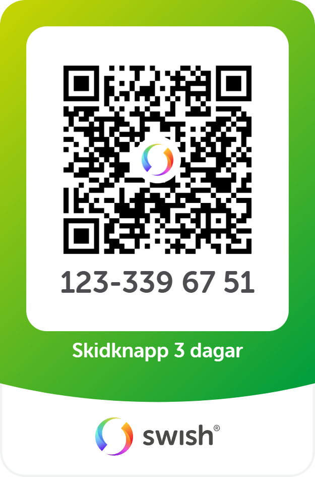 Skidknapp 3 på varandra följande dagar vuxen 315 kr 2026.