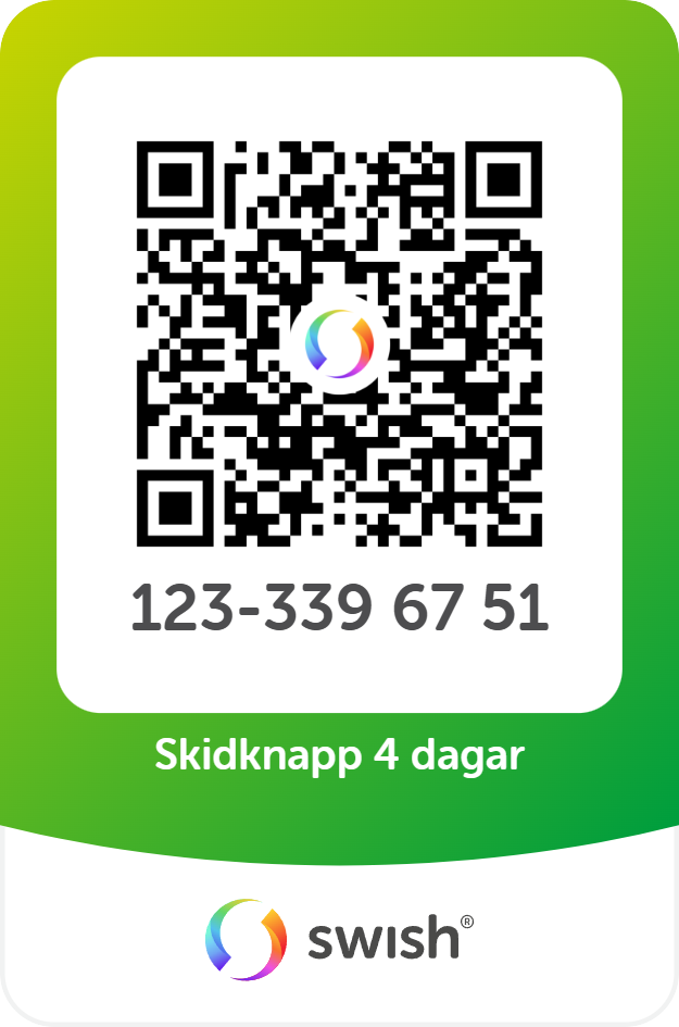 Skidknapp 4 på varandra följande dagar vuxen 410 kr 2026.