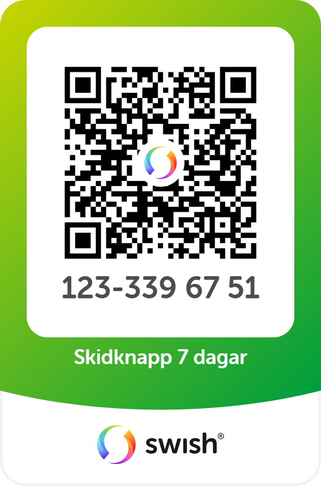 Skidknapp 7 på varandra följande dagar vuxen 600 kr 2027