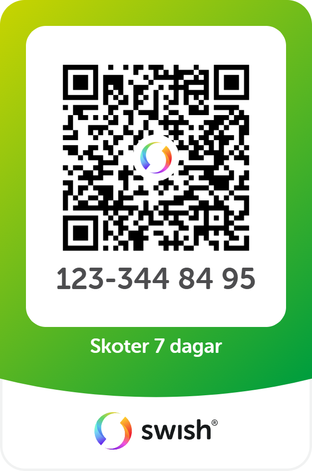Skoter 7 på varandra följande dagar 995 kr 2027