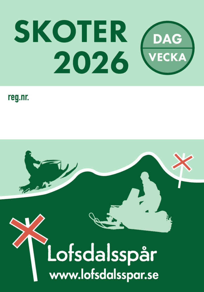 Ledkort skoter dag/vecka 2026.